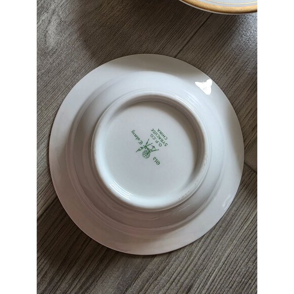 Vintage Syracuse Old Colony Golden Rimmed Soup Bowls Set Of 5 - Picture 4 of 5
